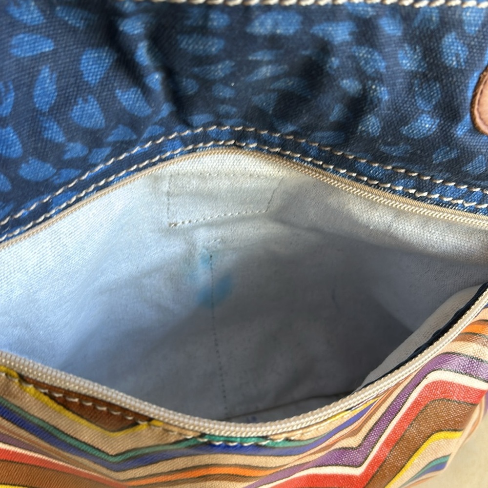 Fossil Key-Per Purse Colorful Chevron Animal Prin… - image 6